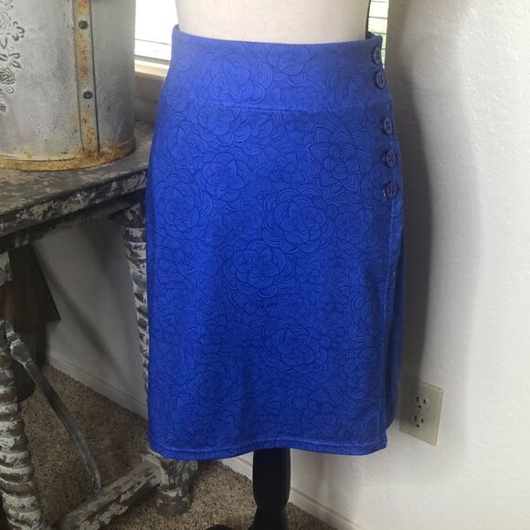 NEW Merrell Opti-Wick UPF 50+ Blue Floral Design Wrap Skirt NWT - Picture 1 of 13